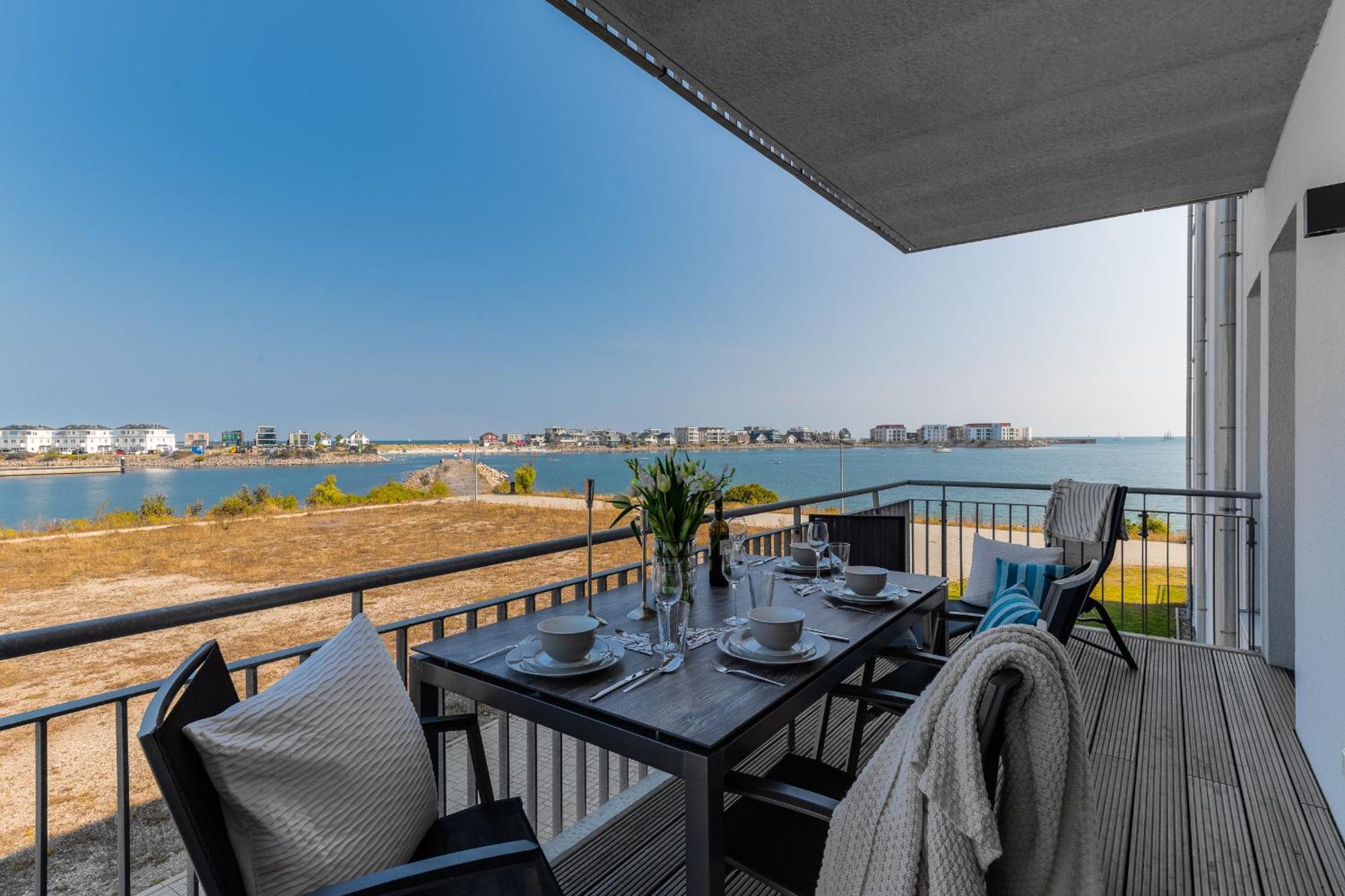 Ocean Star- 1 Og, Balkon, Hafenblick, Kamin Apartment Olpenitz Luaran gambar